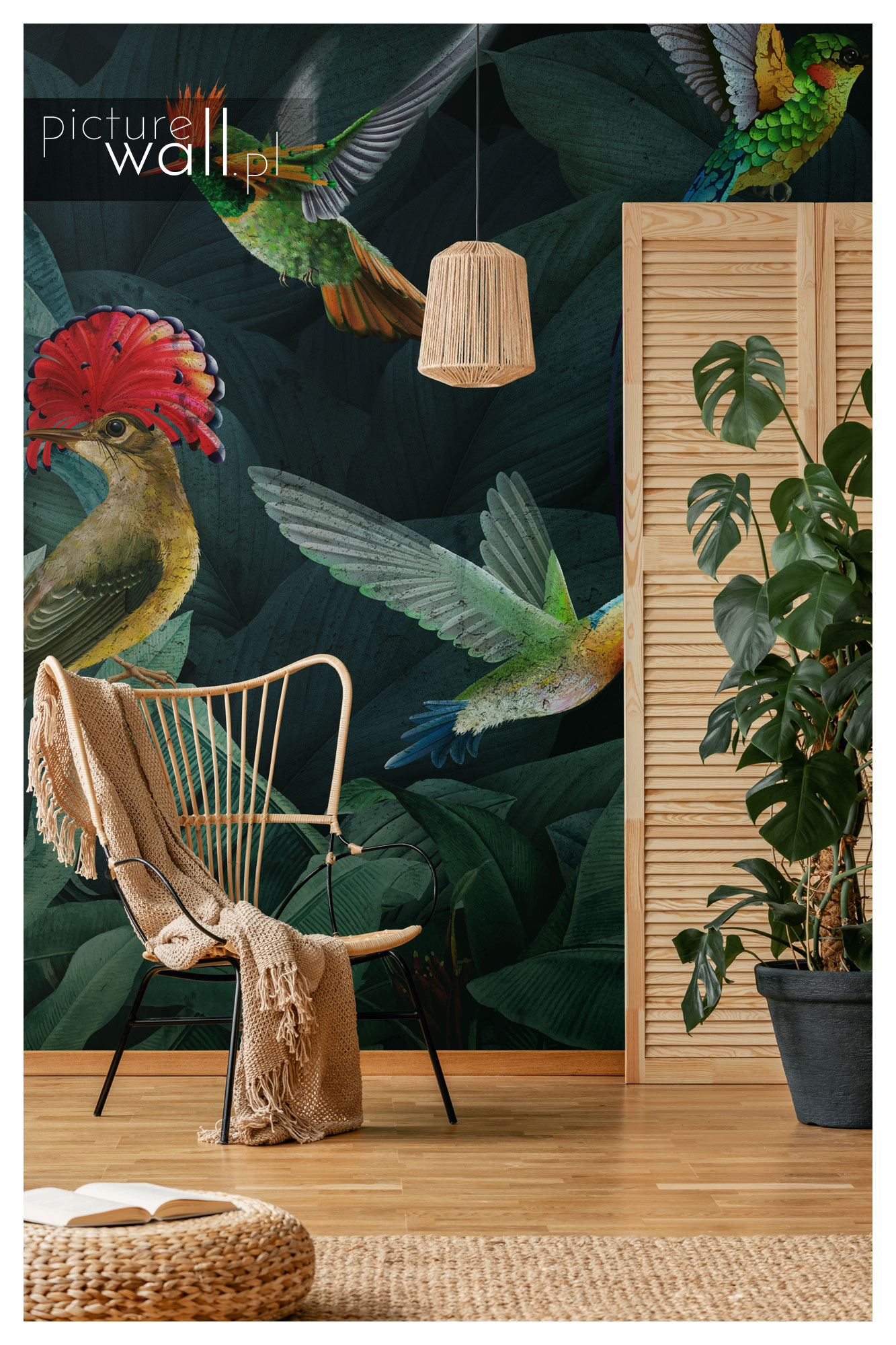 Fototapeta autorska rajskie ptaki